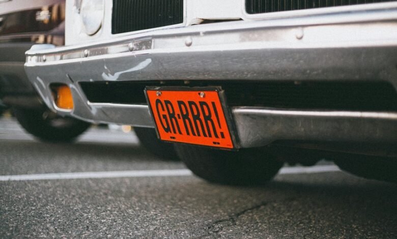 purchase vehicle registration plate