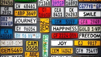 stylish car number plates